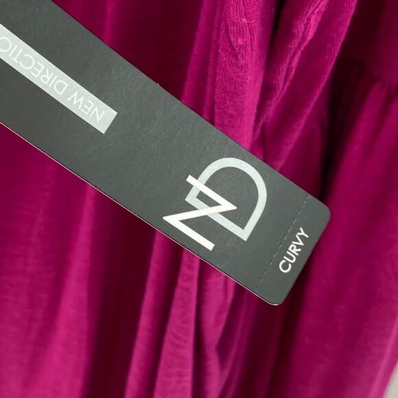 New Directions Pink Azalea Knit Top Women's Size 2X - Picture 5 of 7